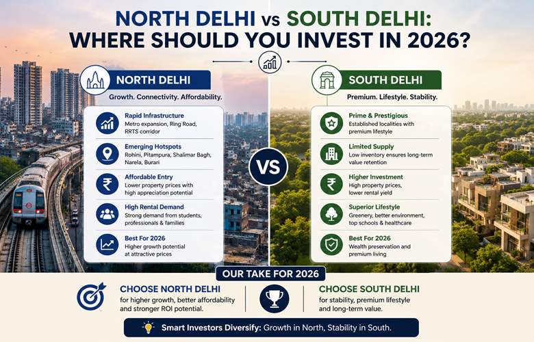 North Delhi vs South Delhi: Where Should You Invest in 2026