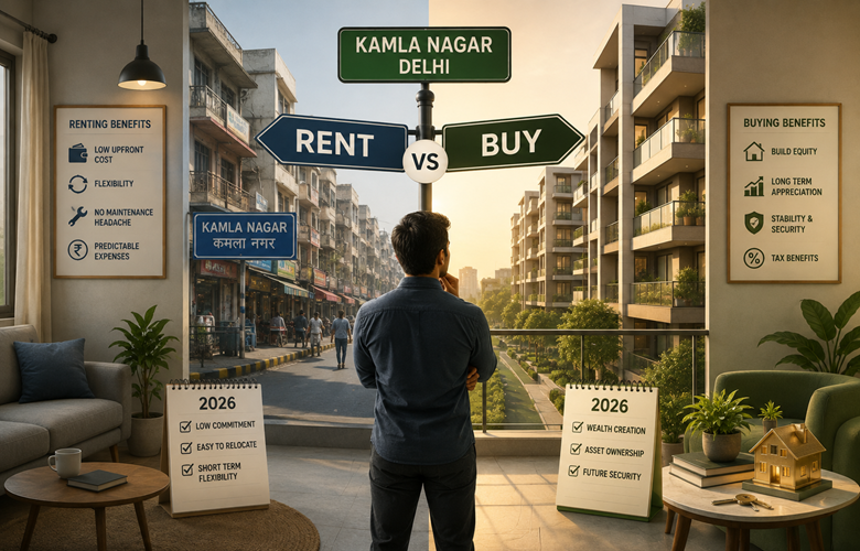 Rent vs Buy in Kamla Nagar Delhi